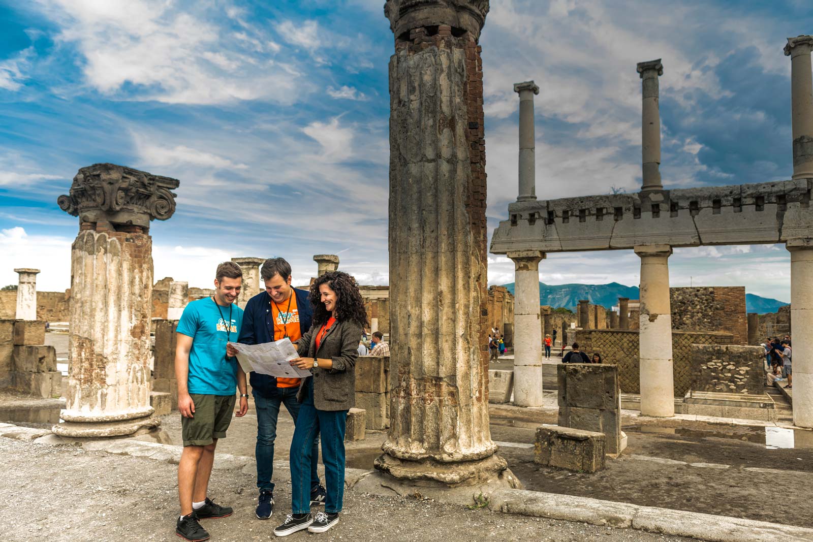 优先入场 — 前往庞贝的往返班车 — 罗马出发 12 小时独立一日游 + 导游讲